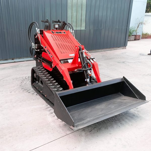 01 Baoomax compact walk behind small crawler mini skid steer loader like kanga dingo