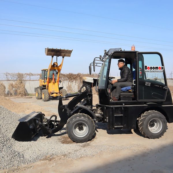 01 electric articulated mini front end wheel loader 1ton for sale