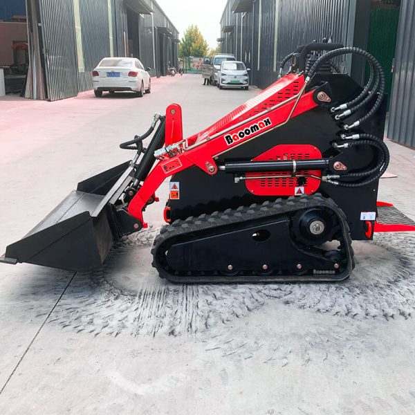 02 Baoomax compact walk behind small crawler mini skid steer loader like kanga dingo