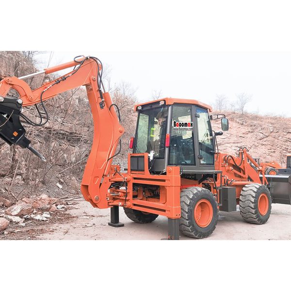 02 earth-moving machinery telescopic backhoe loader 4x4 with price