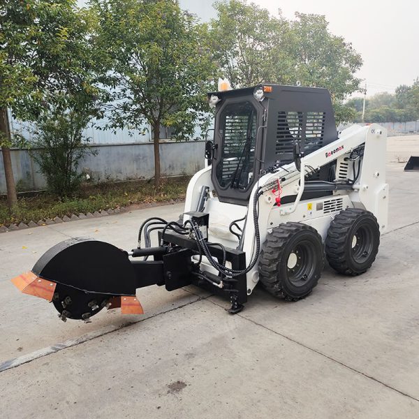 05 China manufacturer diesel wheel skid steer loader with Japan engine 850kg S450