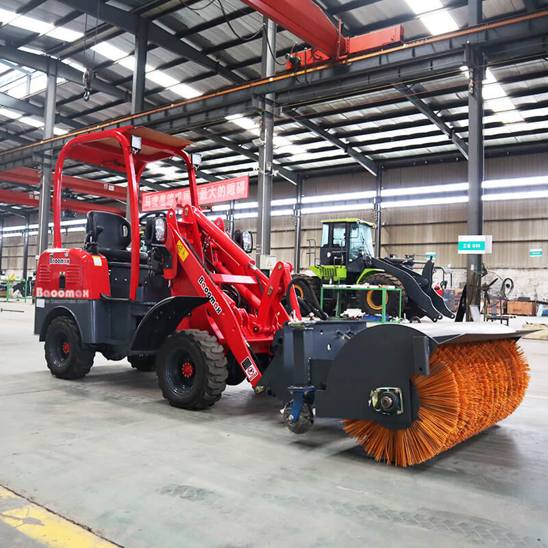 06 Baoomax cheap compact mini electric 4 wheel loader 600kg