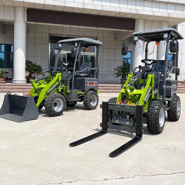 06 China factory cheap electric small mini wheel loader 400kg