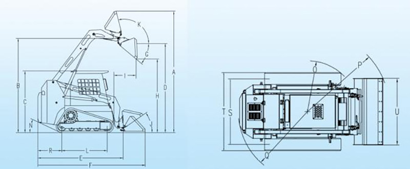 SSLT65 track skid steer loader specifications