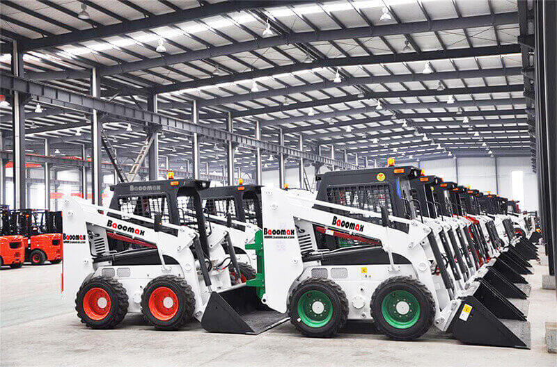 skid steer loaders warehouse